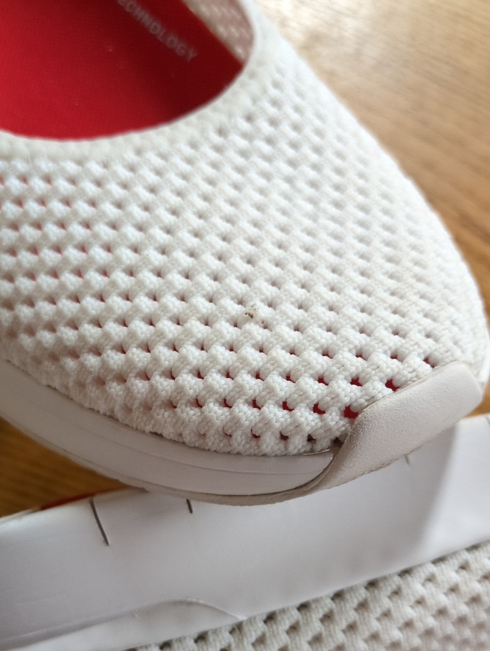 FitFlop Airmesh Ballerinas Urban White Slip On's Size 7 - Picture 9 of 14